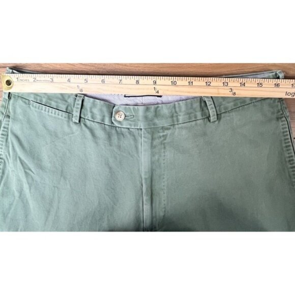 Peter Millar Mens Green Pima Cotton Flat Front Chino Pants*Size 34*EUC - Picture 10 of 13